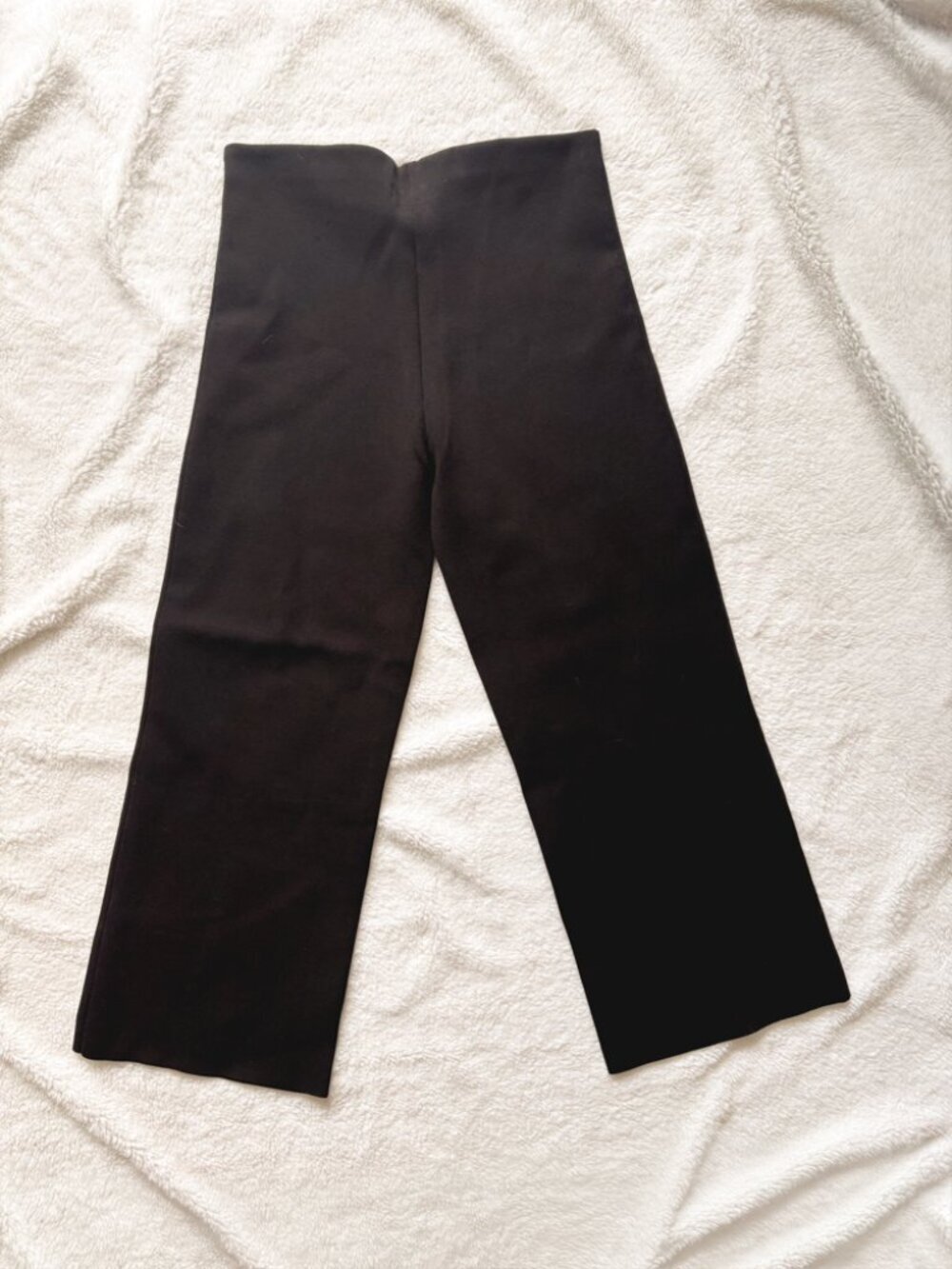 J.Crew Black Sweater Pants Wide Leg Knit Size M NWT - Picture 2 of 6